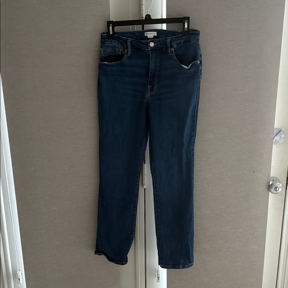 Good American Dark Blue Ankle Jeans